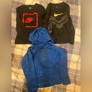 Nike shirts and hoodie boy size 7